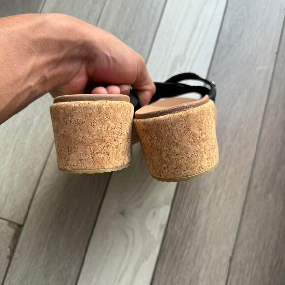 Black skechers cork platform sandals - Picture 4 of 7